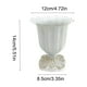 thumbnail image 3 of Iron Flower Vase | White Metal Decorative Container | Modern Shape | Strong Three-Dimensional Design | For Home Office Wedding Event Decor | 12x14x8.5cm | 1 Piece, 3 of 6