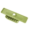 thumbnail image 3 of Protector contra salpicaduras de agua, manija del grifo, bandeja receptora, accesorios para fregadero, fácil limpieza, alfombrilla para grifo detrás Verde, 3 of 8