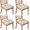 Pioneer Flower-49, variant on Pioneer Flower Seat Covers for Dining Room Chairs Set Of 4,Stretch Printed Washable Chair Seat Cover with Elastic Ties and Button,Removable Waterproof Couch Cushion Covers