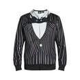 thumbnail image 4 of Nightmare Before Christmas, Men’s Graphic Zip Front Cosplay Hoodie, Jack Skellington, Sizes XS-3XL, 4 of 5