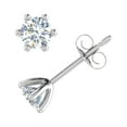 thumbnail image 2 of 0.40 Carat 6-Prong Set Diamond Stud Earrings in 10K White Gold, 2 of 6
