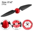 thumbnail image 2 of Unique Bargains RC Folding Propellers 8x6 inch Spinner Size D30xH29mm 2mm Motor Shaft Dia. 2-Vane for Airplane Helicopter Toy Nylon 2pcs, 2 of 2