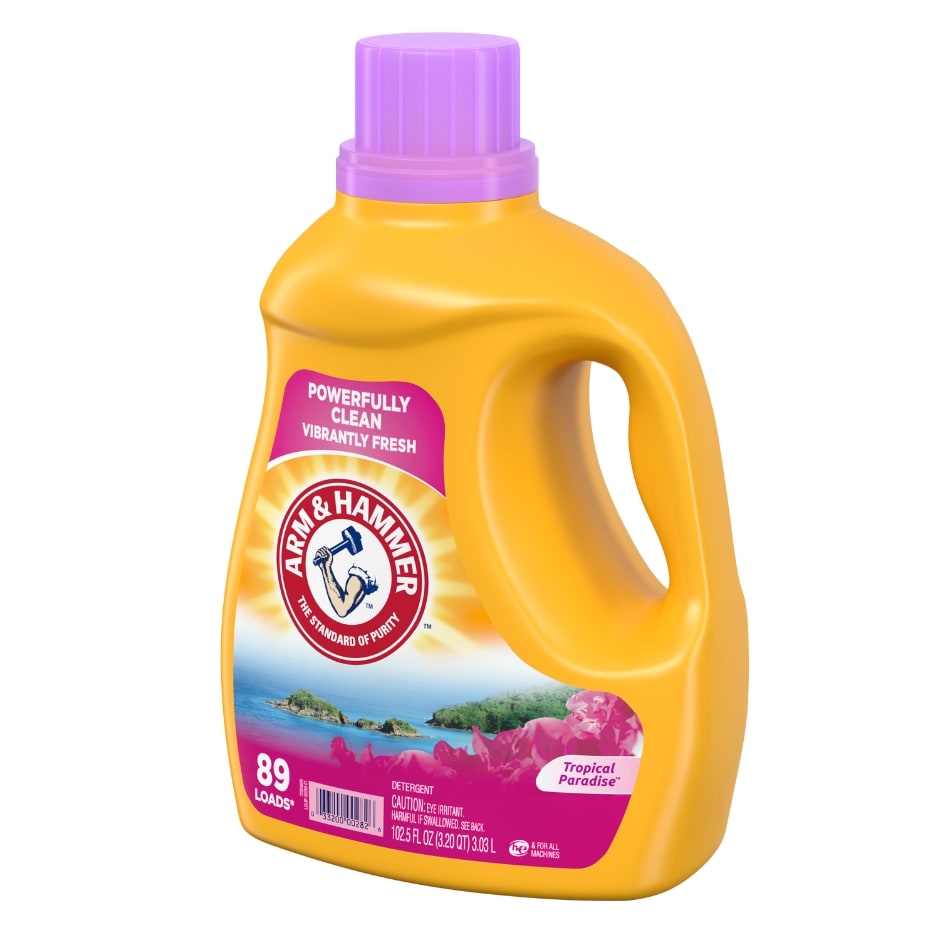 ARM & HAMMER Liquid Laundry Detergent Tropical Paradise (Pack 3) - 267 Loads, 307.5floz