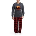 thumbnail image 5 of CafePress - Shiny Jack O' Lantern - Men's Long Sleeve Charcoal Pajama Set, 5 of 7