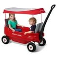 thumbnail image 2 of Radio Flyer, Deluxe All-Terrain Pathfinder Wagon with Canopy, Air Tires, Red, 2 of 9