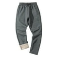 thumbnail image 3 of Jamicy Mens Pants Casual Clearance Sales Men's Fleece Pants Winter Warm Joggers Pants Active Sherpa Lined Sweatpants, 3 of 4