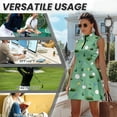 thumbnail image 6 of COEQINE Golf Ball and Hole Print Golf Dresses for Women Lightweight Breathable Sleeveless Athletic Dresses with Built in Shorts and Pockets 2 Pieces Soft Workout Outfits, L, 6 of 7