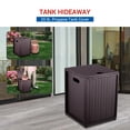 thumbnail image 2 of Outdoor Propane Tank Cover - 20 lbs Tank Side Table with Storage, Dual Function for Gas Fire Pit, Grill, Griddle & Stoves, 2 of 8