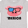 thumbnail image 4 of Inktastic Merica Pig Boys or Girls Toddler T-Shirt, 4 of 5