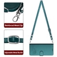 thumbnail image 2 of ELEHOLD Crossbody Case for Samsung Galaxy S26+, Cute Cat Design RFID Blocking Leather Wallet Case, 3 Card Holders, Stand Function,Darkgreen, 2 of 10