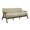 thumbnail image 2 of Lexicon 1138BR-3 Damala Collection Retro Inspired 3 Seat Sofa Couch, Brown, 2 of 5