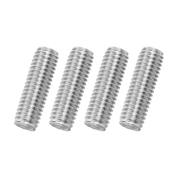 Uxcell 4Pack M8x25mm 316 Stainless Steel Fully All Threaded Rod Studs, 1.25mm Pitch