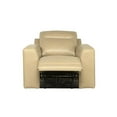 thumbnail image 5 of Bowery Hill Mid-Century Beige Sand Leather Power Reclining Chair, 5 of 5