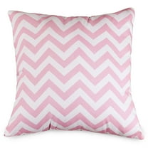 Majestic Home Goods Decorative Baby Pink Chevron Large Pillow