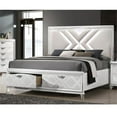 thumbnail image 5 of Furniture of America Anaiya Contemporary Wood Queen Bed with LED in White, 5 of 8