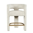 thumbnail image 4 of Gwen Modern Luxury Jacquard Fabric Upholstered Boucle Sculpture Counter Stool, 4 of 8
