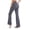 Grey, variant on BODOAO Soft Fabric Wide Leg Capri Pants for Women Moisture Wicking Pilates Palazzo Pants Soft 6 Stretching Yoga With Pockets Skin-friendly High Waisted Workout Wide Leg Black L