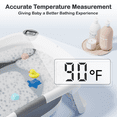 thumbnail image 5 of Aprpink Foldable Baby ‎Bathtub PP+TPE with Soft Cushion&Thermometer for 0-36 Months Toddler Gray, 5 of 9