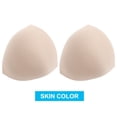 thumbnail image 4 of 6 pares / 1 juego de almohadillas triangulares extraíbles para sujetador, almohadillas de esponja transpirables para mujeres, mujeres, niñas, talla S (negro / blanco / color de piel, cada 2 pares), 4 of 8
