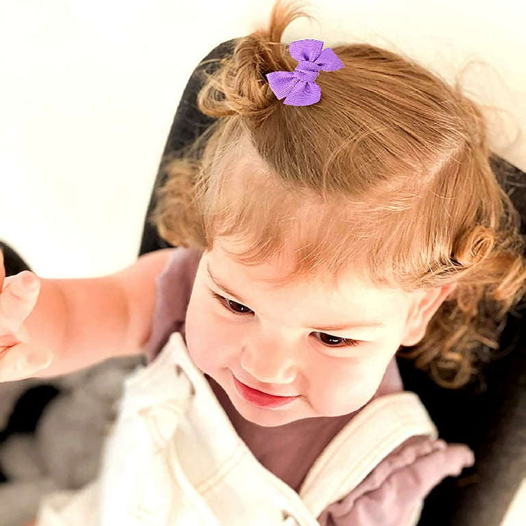 keusn baby hair ties with bows for toddler elastic ponytail holders small hair ties for baby girls hair accessories