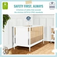 thumbnail image 2 of Dream On Me Clover 4-In-1 Modern Island crib With Rounded Spindles, Convertible Crib, Mid- Century Meets Modern, Coordinates With The Clover Changing Table In wWhite And Natural, 2 of 14
