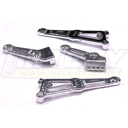 Integy RC Toy Model Hop-ups T7153SILVER HD Wing Mount Set for AE RC8