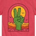 thumbnail image 3 of Instant Message - Cactus Peace Sign - Toddler & Youth Short Sleeve Graphic T-Shirt, 3 of 6