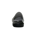 thumbnail image 3 of Mens Black Slipper Fashion Open Back Leather Slippers Lightweight Durable Waterproof, 3 of 7
