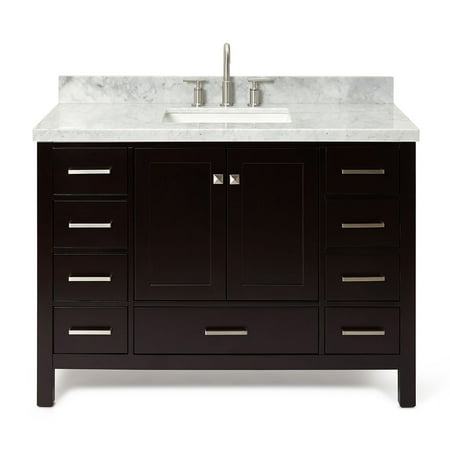 Ariel A049scwrvo Cambridge 48" Free Standing Single Basin Vanity Set - Brown