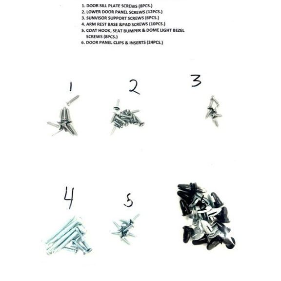 Interior Fastener Kit - Fits 68-69 Chevelle