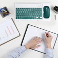 thumbnail image 3 of Estbridge Portable Bluetooth Keyboard and Mouse Set for Travel  Wireless  with Silent Click Mouse  Magical Control Bluetooth Keyboard for Mobile Devices, 3 of 9