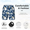thumbnail image 3 of Balery cute winter bear Bañador para hombre, shorts de playa de secado rápido con entrepierna y forro de compresión-Small, 3 of 6