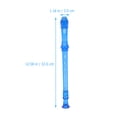 thumbnail image 4 of OULII 2 Pcs Instruments de Musique pour Enfants Flûte à Enregistreur Soprano 8 Trous Bleu 32x1.2in, 4 of 7