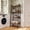 Walnut-54.5", variant on Skandiquip 5-Tier Leaning Ladder Shelf, Wood and Metal Multifunctional Display Storage Rack for Living Room Bedroom