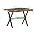 thumbnail image 4 of vidaXL Dining Table 120x60x76 cm Solid Reclaimed Wood, 4 of 5