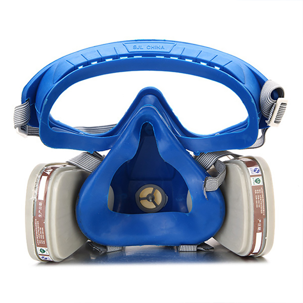 Full Face Respirator Mask 3M Dual Filter Gas Respirator Mask Chemical ...