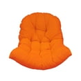 thumbnail image 2 of Cojín de asiento de cesta colgando, almohadilla de silla, balcón de la casa de poliéster accesorios de muebles de reemplazo grueso, alfombra de silla naranja, 2 of 9