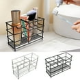 thumbnail image 4 of Stainless Steel Toothbrush and Toothpaste Holder Stand Bathroom Organizer Rack with Slots Design, 4 of 4