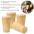 thumbnail image 2 of Unique Bargains Wood Furniture Legs Hardwood Replacement Feet for Chair, 4Pcs, 2 of 8