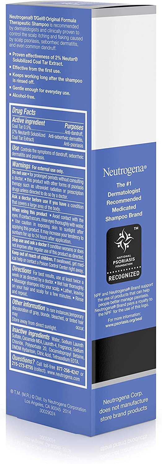 Neutrogena T Gel Therapeutic Shampoo Original Formula 4 40 Oz Walmart Com Walmart Com