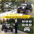 thumbnail image 3 of 24V Kids Ride on Truck Car, Battery Powered Ride on Car with Remote Control, Electric Vehicle Car for Boys Girls Aged 3-6, Ride on Toy w/Bluetooth, Lights, 4 Wheelers, Gift for Kids Tollder, Black, 3 of 10