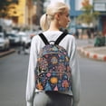thumbnail image 7 of FORMRS Mini Backpack Purse for Women Travel Daypack Casual Shoulder Bag, Pink Christmas Splendor, 7 of 7