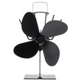 thumbnail image 2 of Log Burners Fan,4 Blade Mute Heat Fireplace Fan Blade Stove Fan High-End Performance, 2 of 8