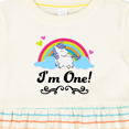thumbnail image 4 of Inktastic 1st Birthday Unicorn Rainbow 1 Year Old Party Girls Baby Dress, 4 of 5