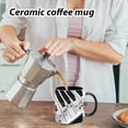 thumbnail image 5 of Glass&Bottle Ceramics Ceramic Coffee Mug Funny Music Note Coffee Mug Featuring Guitars Piano Violin Musical Notes Design for Musicians and Music Teachers, 5 of 5