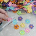 thumbnail image 3 of Holzlrgus 15 Yards 2.5cm Width Daisy Flower Trim Ribbon Embroidery Lace Colorful Daisy Flower Lace Flower Applique Sewing Dressmaking Edging Trimmings Flower Decorating Lace Sewing Craft Lace, 3 of 7