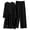 Black, variant on Women Trousers Suit Casual Solid Retro Plus Size Shirt with Long Pant Modest Fashion Outfits Retro Plus Size Shirt Sets Elegant Style Red S
