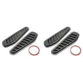 thumbnail image 1 of 4Pcs Car Simulation Air Vent Universal Glossy Black Sport Racing Air Flow Vent Bonnet Hood Scoop Cover Trim, 1 of 7