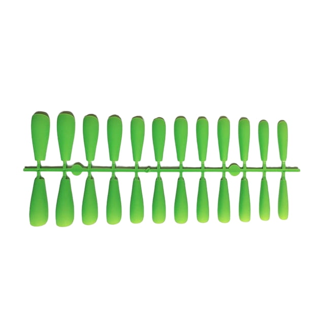 Uñas Postizas Mate para Niñas Vogacara Decoraciones de Extensión Aguacate Verde TJP1170-Y3-B1