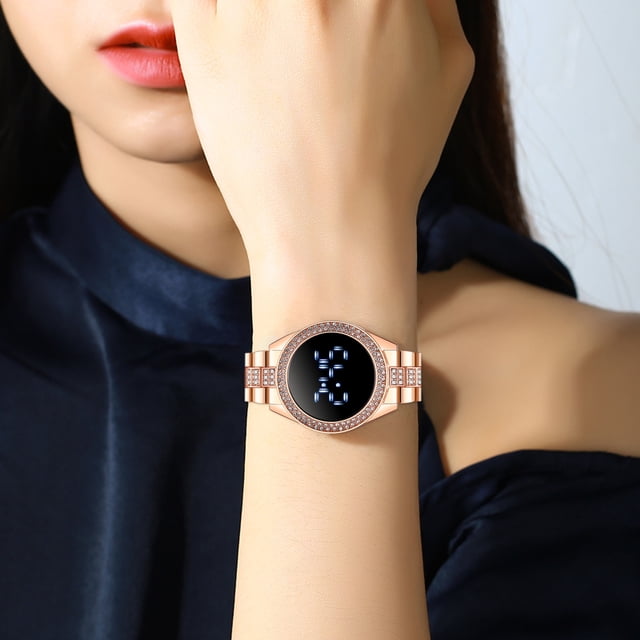 Up to 65% Off Fashion Trend Exquisite Male And Ladies Couple Watch Digital Watch Necklace Rings Earring Jewelry on Clearance